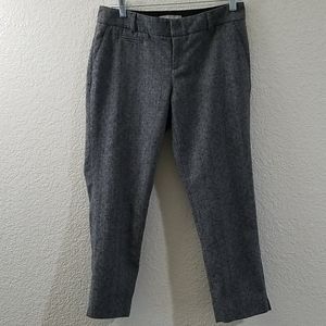 BANANA REPUBLIC'S gray wool dotted pants